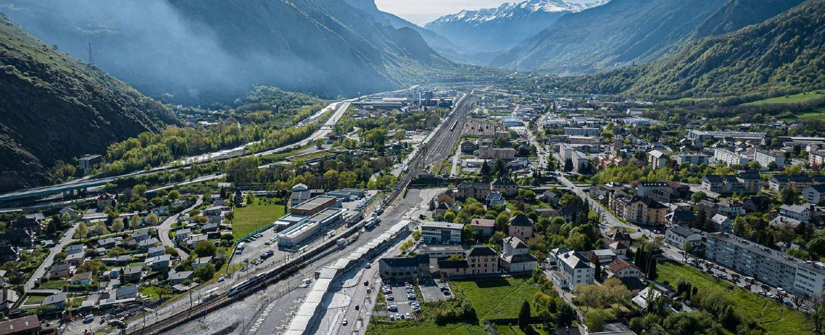 Les bâtiments savalec vu du ciel